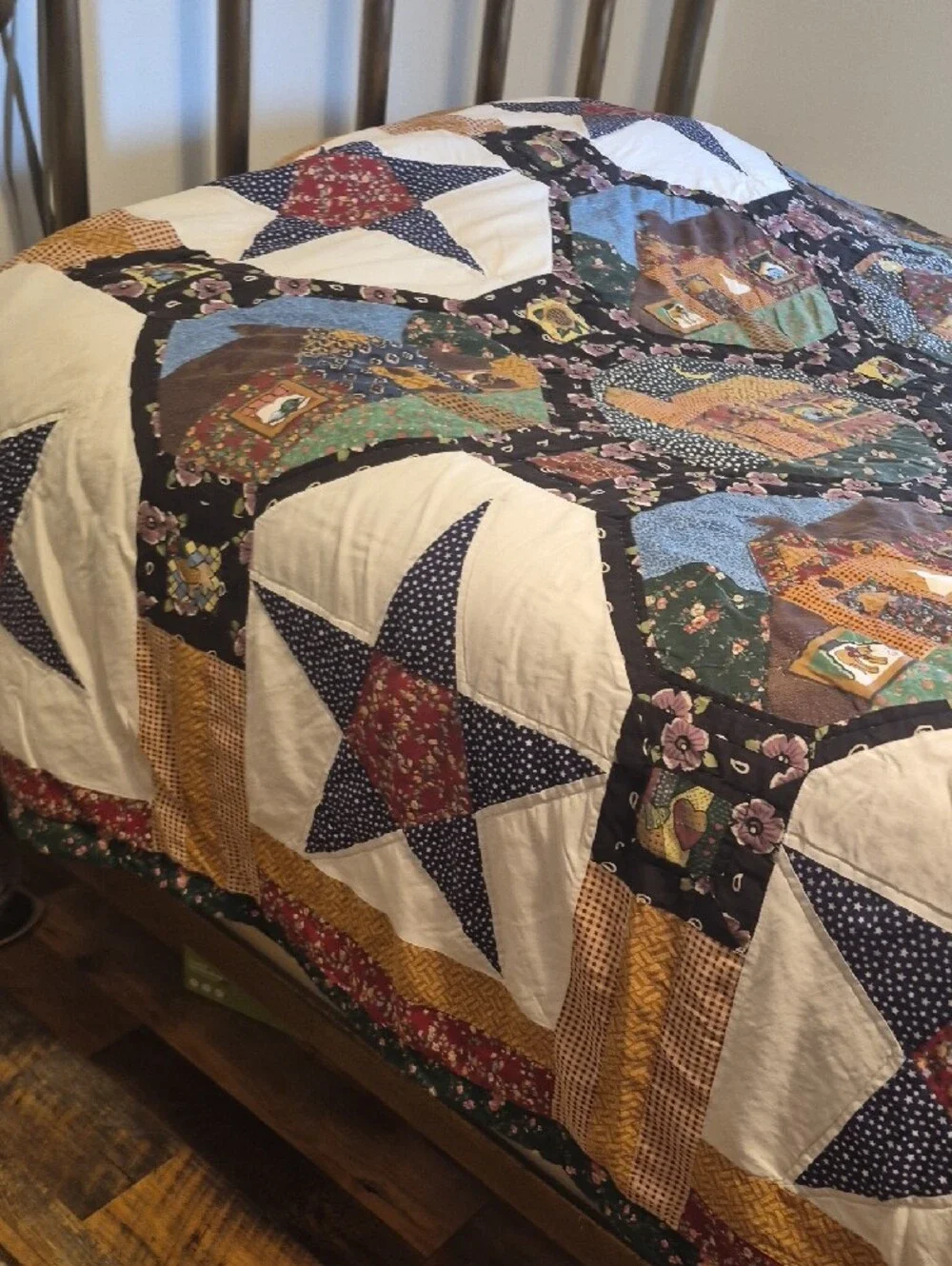 jcpenney Multicolor Patchwork Cottage Quilt with Stars